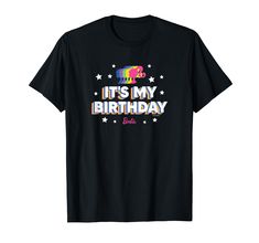 PRICES MAY VARY. Officially Licensed by Mattel Graphic Artwork: H14227 Lightweight, Classic fit, Double-needle sleeve and bottom hem It's My Birthday, Graphic Artwork, Its My Birthday, My Birthday, Branded T Shirts, Top Styles, Fashion Branding, T Shirts, Birthday