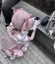 #madokamagica #madoka #pmmm #puellamagimadokamagica #madokakamane #cosplay Yuri Cosplay, Magia Record, Kawaii Core, Cosplay Diy, Pic Pose, Puella Magi Madoka Magica, Pink Halloween