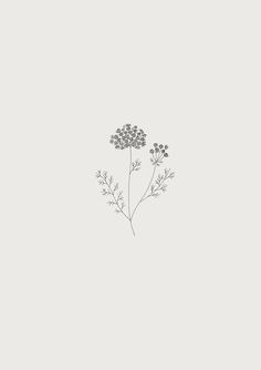 a black and white drawing of flowers on a light gray background with the words, i love you