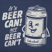 a t - shirt that says it's beer can not beer can't