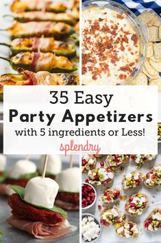 party appetizers with 5 ingredients or less