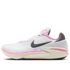 Shop Nike Air Zoom G.T. Cut 2 EP 'White Grey Pink' FD9905-101 at KICKS CREW — your go-to for authentic, stylish sneakers. Whether for fashion, performance, or collection, find your perfect pair with us. New Basketball Shoes, Shoe Inspo, Volleyball Shoes, Fashion Performance, Air Zoom, Nike Air Zoom, Sneaker Collection, Nike Zoom, Track And Field