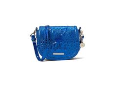 Brahmin Briar - Cross Body Handbags : Cobalt Potion : Designed with a double-up adjustable crossbody strap that makes it convenient to carry around, the Brahmin Briar bag is the perfect accessory to style up your looks and outfits. This hands-free handbag features a hidden magnet closure that offers easy access and keeps your stuff secure. The medallion charm with a chain offers a stylish appeal. From your casual parties and events, this stylish bag works for different occasions. Genuine leather Back Bag, Stylish Bag, Casual Party, Crossbody Strap, Hands Free, Product Reviews, Embossed Leather, Leather Crossbody Bag, Cross Body Handbags