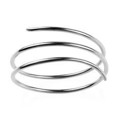 Molto's bestselling collection features a multi-spiral bangle that wraps around the wrist, highlighting your best feature. Light in weight, it can be paired with your watches and other bracelets, too. Made in sterling silver Available in size 7, 7.5, 8, and 8.5 inches Slinky Silver Bangle Bracelets, Silver Slinky Bangle Bracelets, Elegant Silver Spiral Bangle, Modern Spiral Jewelry For Formal Occasions, Modern Spiral Jewelry For Formal Events, Elegant Spiral Sterling Silver Bracelets, Modern White Gold Spiral Jewelry, Modern Spiral White Gold Jewelry, Modern Twist Spiral White Gold Jewelry