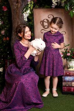 Mother Daughter Same Dress, Fashion 1940s Style, Kids Dress Wear