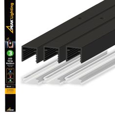 LED Strip Holders - Super Arbor Outdoor Led Strips, Porch Colors, Light App, Construction Diy, Washroom Design, Hallway Designs, Aluminum Railing, Garage Lighting, Electronic Recycling