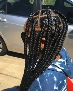 Knotless Box Braids Large, Box Braids Large, Braids Large, Hairstyles Drawing