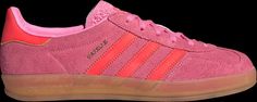 Buy Wmns Gazelle Indoor 'Beam Pink Solar Red' - IE1058 | GOAT Pink And Red Adidas, Light Pink Gazelle, Pink Platform Adidas Gazelle, Adidas Gazelle Indoor Pink, Adidas Gazelle Pink, Fashion Board