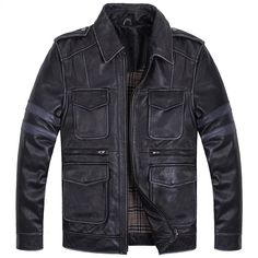 If you love to infuse a motorcycle-style twist into your look, consider this men's street jacket. Crafted from cow leather, it exudes charm. Adorned with pockets and zippers, this Korean-style jacket complements any outfit. Ideal for casual occasions, grab yours now while it's in stock to effortlessly upgrade your look. Specifications Brand Name: GeraldBlackOrigin: Mainland ChinaCN: ZhejiangApplicable Season: Autumn And WinterMaterial: Cow LeatherThickness: STANDARDLining Material: COTTONApplicable Scene: CasualStyle: KoreanOuterwear Type: Leather & SuedeDecoration: PocketsDecoration: ZippersClothing Length: RegularGender: MENPlace Of Origin: China (Mainland)Detachable Part: NONEType: SlimCollar: Turn-down CollarClosure Type: zipperHooded: NoPattern Type: SolidSleeve Length(cm): Fullsize: Rugged Leather Jacket For Winter Biker Events, Rugged Leather Jacket For Biker Events In Winter, Rugged Outerwear For Biker Events In Fall, Rugged Winter Outerwear For Biker Events, Leather Biker Jacket For Winter Urban Adventures, Masculine Winter Leather Jacket With Pockets, Leather Outerwear With Pockets For Urban Adventures, Leather Biker Jacket With Pockets For Outdoor, Leather Biker Jacket With Pockets For Events