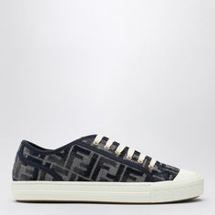 Grey Denim Sneaker With Blue Chenille Ff Jacquard Pattern By Fendi, Features A White Rubber Sole With Logo Lettering On The Back, A Round Toe And A Lace-Up Fastening. - Size Type: It Material: Cotton Sku: 2f-8e8325akxo/P_fendi-F1pyq_500 Welcome To The Official Luosophy Poshmark Closet! Luosophy Is A Luxury Brand Reselling Company Founded In San Diego, Ca From 2016. All Our Products Are Imported From Italy And Sold In The Usa. We Do Our Best To Provide High Fashion, Luxury Items At Affordable Pri Women Crafts, Denim Sneakers, Jacquard Pattern, Leather Cap, Sneakers Blue, Blue Sneakers, Grey Denim, Designer Sneakers, Fashion Luxury