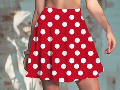 A classic addition to your wardrobe this polka dot Skater Skirt will make a bold statement.   Details 95% Polyester 5% Spandex  Versatile fit  Printed on care label in black color White thread color Shipping Item Ships in 7-10 business days. Policy While we do not accept returns or exchanges, if you have an issue with your order please reach out and we will do our best to make it right. Thank you Book-n-Boo Casual Fitted Polka Dot Mini Skirt, Fitted Polka Dot Mini Skirt, Fitted Polka Dot Mini Skirt For Spring, Fitted Polka Dot Skirt With Lining, Summer Polka Dot Flared Skirt, Fitted Polka Dot Skirt For Summer, Polka Dot Flared Skirt For Summer, Flared Polka Dot Skirt For Summer, Retro Polka Dot Skirt For Summer