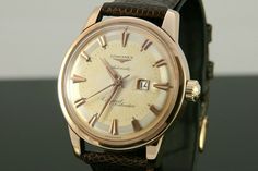 LONGINES Conquest Calendar 18K Solid Gold Vintage 1950 s Watch Working Buy And Sell, Solid Gold, Collectibles