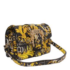 100% Polyester Couture Bags, Versace Jeans Couture, Versace Jeans, Italian Luxury, Gianni Versace, Shop Logo, Black Logo, Luxury Retail, Manolo Blahnik