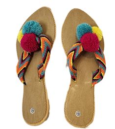 Giavanna Wayuu Sandal (Size 9) - Wuitusu Multicolor Round Toe T-strap Sandals For Vacation, Adjustable Flat T-strap Sandals For Vacation, Bohemian T-strap Sandals With Round Toe For Vacation, Multicolor Sandals With Removable Insole For Summer, Multicolor T-strap Sandals With Round Toe For Beach, Multicolor Open Toe T-strap Sandals For Summer, Summer Multicolor Open Toe T-strap Sandals, Adjustable Flat Flip Flops For Summer Outings, Multicolor T-strap Sandals For Beach In Summer