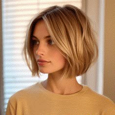 Messy Bob Haircut, Blonde Bob Hairstyles, Chin Length Hair, Hair 2024, Penteado Cabelo Curto, Haircuts For Fine Hair, Short Hair Haircuts, Short Hairstyle, Bob Haircut