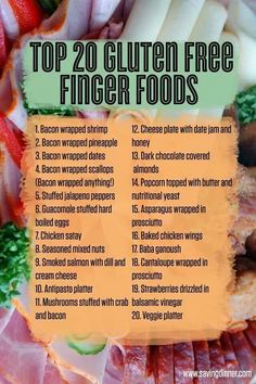 Gluten Free Finger Foods, Gluten Free Food List, Gluten Free Info, Cookies Gluten Free, Gluten Free Appetizers, Gluten Free Living, Gluten Free Dairy Free Recipes, Gluten Free Eating, Gluten Free Snacks