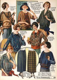 Snapped Garters: 1923 Fashions IN COLOUR! 1920s Daywear, Liminal Library, 1923 Fashion, Fashion Folio, Historical Outfits, Radium Girls, 1920s Costume, Historical Gowns, 1920s Fashion Women