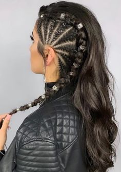 Festival Hair, Braids For Long Hair, Hair Dos, Hair Designs, Hairstyle Ideas, Braid Styles, Pretty Hairstyles, Hair Looks