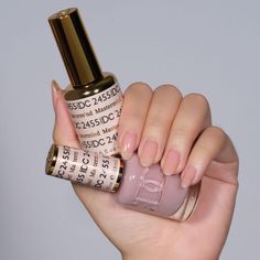 Perfect for creating a milky/sheer appearance, these gels are ideal for any occasion, offering a polished, understated style that complements every outfit! This duo set comes with both gel polish and regular polish. The bottle where you cannot see the color is the gel polish that needs a LED light to dry. The colored bottle is the regular polish that does not need a LED light and only needs to be air dried. Product Type: Sheer Size: 18mL TIP: Applying thick layers of gel color can result in an u Dc Gel Nail Polish, Nail Gel Colors, Sophisticated Nails, Kiara Sky Gel Polish, New Nail Trends, Cnd Nails, Band Nails, Builder Gel Nails, Gel Colors