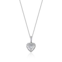 Spread 'love' everywhere you go. Punctuated with a pave of baguette diamonds on 18-karat white gold, the Heart Core pendant makes quite the statement.  Metal: 18K White Gold Total Diamond Weight: 0.30 ct G/VS1 QualityReference: MVRDP6989 Collection: Love Category: Necklace Also available in yellow and rose gold on request Heart Core, Baguette Diamonds, Spread Love, Baguette Diamond, Jewelry Watches, Diamonds, White Gold, Rose Gold, Yellow