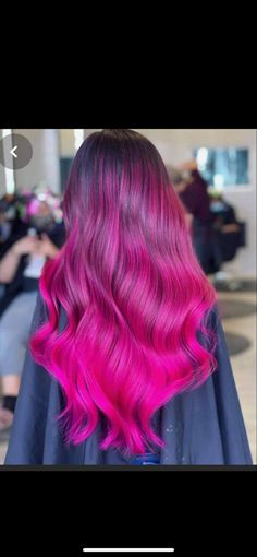 Bright Pink Hair Color, Pink Peekaboo Hair, Pink Peekaboo, Big Waves Hair, Hair Refresh, Hidden Hair Color, Lightened Hair, Pink Purple Hair