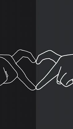 two hands holding each other in the same direction