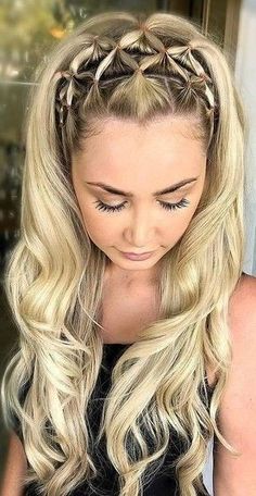 Viking Hair Tutorial Easy, Rock Hairstyles Medium, Nightclub Hairstyles, Rock Hairstyles, Boxer Braids, Viking Hair, Beautiful Braided Hair, Easy Hair Updos