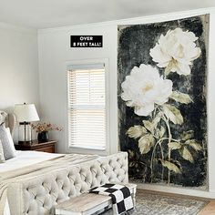 Large Wall Tapestry Wall Tapestry Decor, Large Wall Tapestry, Porch Styles, Farmhouse Flair, Flower Tapestry, Paper Wall Hanging, Candle Wall Decor, Decor Steals, Floral Paper