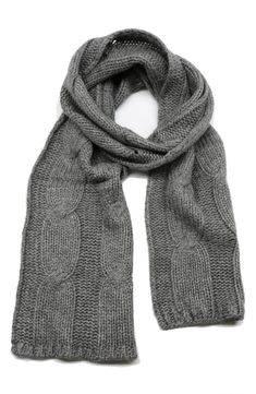 Adorned with a plush cable knit pattern, this supersoft knit scarf is essential to enduring cold weather with grace and style. 40% polyester, 28% nylon, 17% wool, 10% angora, 5% cashmere Dry clean Imported Cable Knit Pattern, Cable Knit Scarf, Europe Winter, Knit Pattern, Knit Scarf, Knit Patterns, Cable Knit, Cold Weather, Nordstrom Rack