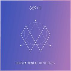 a purple and blue background with the words nikola teslaa frequency