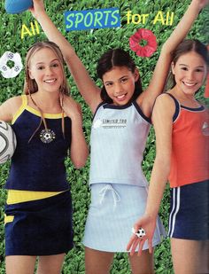 90s Fashion Catalog, 90s Teen Fashion, 90s Early 2000s Fashion, Girls Sportswear, Limited Too, Early 2000s Fashion, 2000s Outfits, 90's Fashion