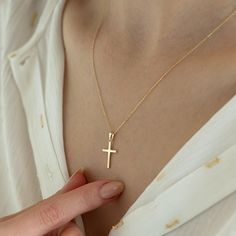 14k Solid Gold Cross Neclace for Women Classic Crucifix Pendant Necklace Guardian Angel Religious Jewelry Gift for Her, Valentine Gift - Etsy 14k Gold Filled Cross Jewelry Gift, Elegant 14k Gold-filled Cross Pendant Necklace, Classic Cross Necklace As A Gift, Elegant Gold Cross Necklace For Mother's Day, Personalized 14k Gold Cross Pendant Necklace, Mother's Day Yellow Gold Cross Pendant Necklace, Mother's Day Yellow Gold Cross Jewelry, 14k Gold Cross Pendant Jewelry For Everyday, 14k Gold Cross Necklace For Gift