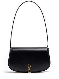 Find SAINT LAURENT Mini Voltaire Leather Shoulder Bag on Editorialist. Height: 11cm Width: 21cm Depth: 4.5cm. Strap drop: 24cm. Fixed leather strap. Front flap with internal magnetic closure. Logo details. Gold-colored metal hardware. One internal pocket Ysl Voltaire Bag, Heels And Bags, Bag Ysl, Bag Collection, Black Shoulder Bag, The Saint, Mini Shoulder Bag, Types Of Bag, In Depth