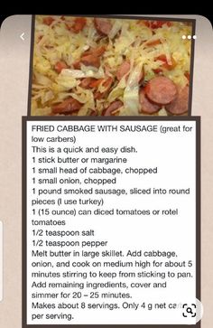 the instructions for how to make a homemade pizza with sausage and sauerkraut