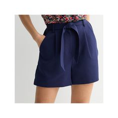 Give your warm weather wardrobe a fashionable update with these women's twill belted shorts from Draper James.Click on this WOMEN'S GUIDE to find the perfect fit and more!Give your warm weather wardrobe a fashionable update with these women's twill belted shorts from Draper James. Click on this WOMEN'S GUIDE to find the perfect fit and more!FEATURES Button closure & zipper fly Back-elastic waistband Coordinating self tie belt 2 side pockets Twill construction Fully linedFIT & SIZING 4-in. inseam Draper James, Customer Appreciation, Belted Shorts, Bottom Clothes, Tie Belt, Medium Blue, Warm Weather, Elastic Waistband, Straight Leg