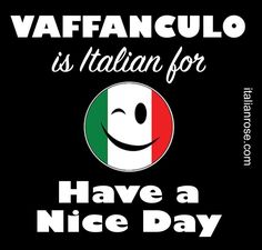 a poster with the words have a nice day written in italian and an image of a smiley face