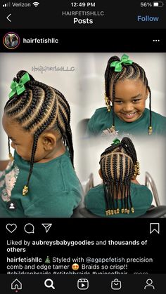 Kids Cornrow Hairstyles Simple, Little Black Girls Braided Hairstyles, Black Girls Braided Hairstyles, Toddler Cornrow Styles, Braiding Designs, Girls Braided Hairstyles, Kids Cornrow Hairstyles Natural Hair