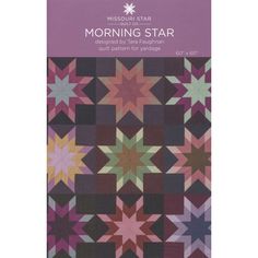 a book with an image of a star pattern on the front and back cover, which reads morning star