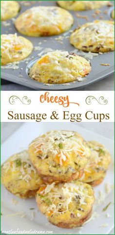 cheesy sausage and egg cups are an easy appetizer for any occasion