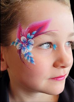 Beginner Face Painting Ideas, Flowers Face Paint, Face Painting For Beginners, Joker Girl, Diy Face Paint, Painting Products