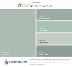 the color scheme for sherylin - williams's colorsnap visualizer