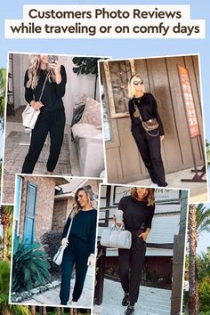 Elevate your travel wardrobe with the Cozy Chic Two-Piece Sweatsuit Set . Its airy, lightweight design, paired with a comfy long-sleeve top and pants with pockets is ideal for long flights or downtime at home. Travel-Ready Combo Relaxed Yet Refined Featherlight Comfort Long-Sleeve Top High-Waisted Pants Convenient Pockets Product Presentation Comfort Meets Style Experience the ideal blend of comfort and style with this set! Designed with softness and coziness in mind, it's perfect for fall, prov Casual Fall Loungewear Jumpsuits And Rompers, Casual Fall Jumpsuits And Rompers For Loungewear, Versatile Jumpsuits And Rompers For Loungewear With Elastic Waistband, Relaxed Fit Jumpsuit With Elastic Waistband For Loungewear, Fall Lounging Jumpsuits And Rompers With Pockets, Fall Jumpsuits And Rompers With Pockets For Lounging, Long Sleeve Jumpsuits And Rompers For Loungewear, Casual Long Sleeve Solid Jumpsuits And Rompers, Casual Solid Long Sleeve Jumpsuits And Rompers