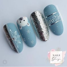 Winter Nails 23, Winter Nail Art 2023, Winter Nail Ideas 2023, Nail Winter 2023, Crismas Nails Art, Winter Nail Designs 2023, Polar Bear Nail Art, Nails Winter 2023, Polar Bear Nails