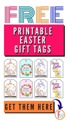 the printable easter gift tags are available for purchase