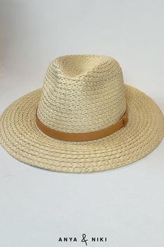 A must-have for any fashion-forward closet. The Favorite Hat is a natural straw panama hat that is the perfect outfit completer. Trimmed with an understated leather band, its modern look elevates sunny casual. Straw Panama Hat, Perfect Summer Outfit, Duffel Bag Backpack, Straw Hats, Straw Bags, Western Hats, The Favorite, Fedora Hat, Sport Bag