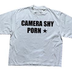 Camera Shy Star T-Shirt Fast Shipping $25 Lowest I Can Do Custom Deadstock Hit Me With Questions Trendy Star Print Streetwear T-shirt, Oversized Star Print T-shirt For Streetwear, Oversized Cotton T-shirt With Star Print, Casual Tops With Star Logo For Streetwear, Relaxed Fit Tops With Star Logo For Streetwear, Casual Tops With Star Logo And Relaxed Fit, Relaxed Fit Short Sleeve Tops With Star Logo, White Star Logo Top For Streetwear, Graphic Tee T-shirt With Star Print For Streetwear