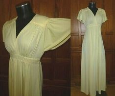 Vintage Floor-length Maxi Dress For Formal Occasions, Vintage Full Length Maxi Dress For Formal Occasions, Vintage Empire Waist Maxi Dress For Formal Events, Vintage Full-length Maxi Dress For Formal Occasions, Flowy Retro Maxi Dress, Vintage Long Fitted Maxi Dress, Flowy Long Vintage Maxi Dress, Vintage Flowy Long Maxi Dress, Vintage Maxi Length Dress