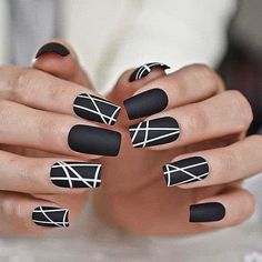 Nails Stiletto, Geometric Nail, Nails Square, Nails Fake, Nail Length, Coffin Nails Designs, My Nails, Best Acrylic Nails, Square Nails