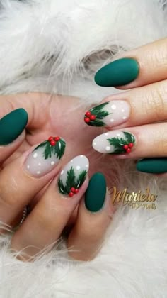 White Christmas Nails, Unghie Nail Art, Winter Nail Art