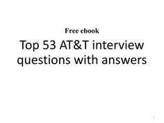 a white background with the words top 5 at & t interview questions with answers on it